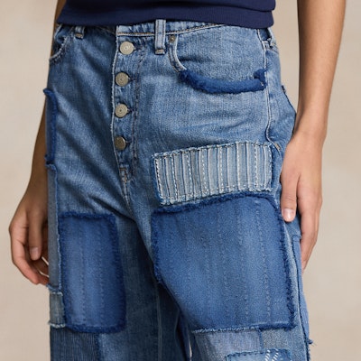 (W) ポロラルフローレン SS24 ハイウエスト ワイドレッグ クロップドジーンズ ブルー WMPODNMNA820020-400 Sizing (W) ポロラルフローレン SS24 ハイウエスト ワイドレッグ クロップドジーンズ ブルー WMPODNMNA820020-400