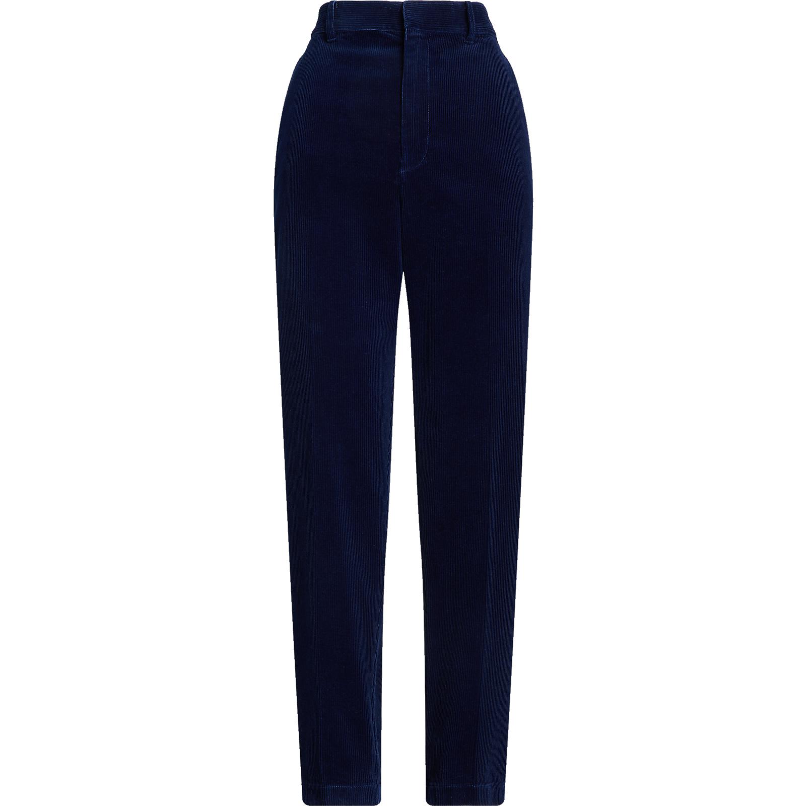 (Women) Polo Ralph Lauren SS24  Indigo High-Waist Tapered Casual Pants with Pockets. WMPOPNTNDL20231-410
