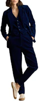 Lookbook (W) Pantalones Casuales Tapered de Cintura Alta Indigo Polo Ralph Lauren SS24 con Bolsillos. WMPOPNTNDL20231-410