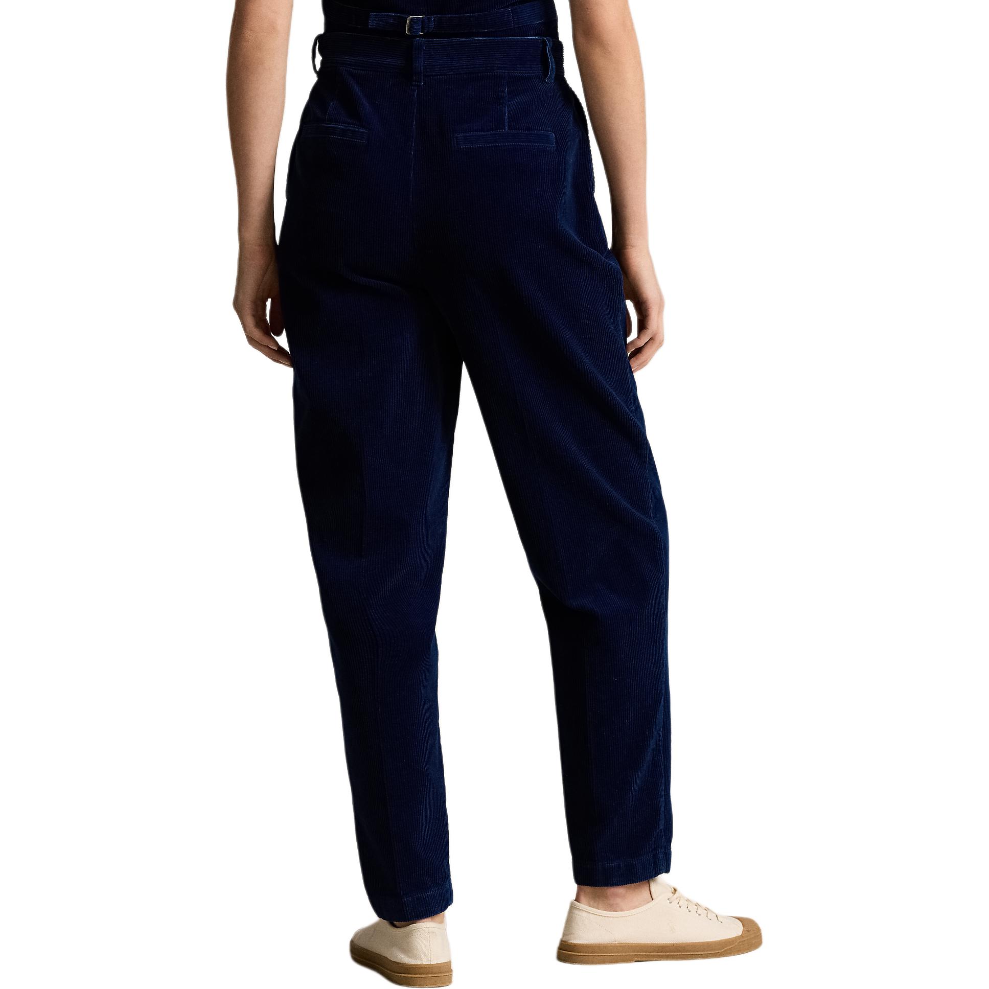 Purchase (W) ポロラルフローレン SS24 インディゴ ハイウエスト テーパード カジュアルパンツ ポケット付き WMPOPNTNDL20231-410