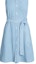 Purchase (Women) Polo Ralph Lauren SS24 Indigo Sleeveless A-Line Belted Shirt Dress WMPODRSNFA20704-410