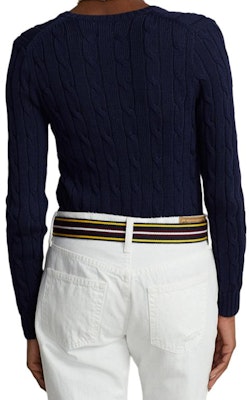 (W) Polo Ralph Lauren SS24 海軍藍V領針織毛衣附標誌刺繡 211569984-002 Purchase (W) Polo Ralph Lauren SS24 海軍藍V領針織毛衣附標誌刺繡 211569984-002