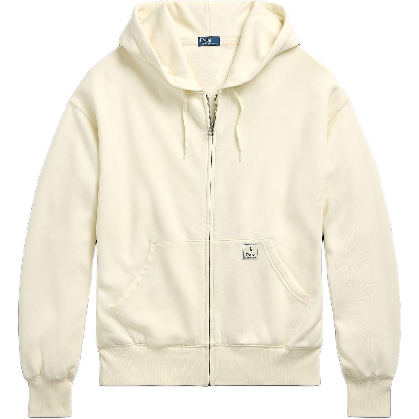 (Women) Polo Ralph Lauren SS24  Oversized Zip Hoodie Milk White with Logo Patch. WMPOKNINFB20674-100 圖 2