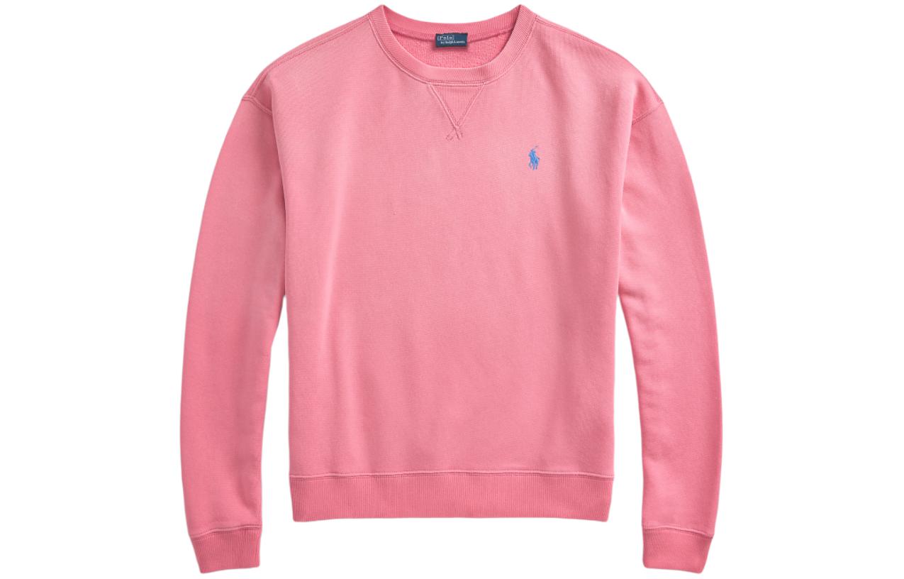 (Women) Polo Ralph Lauren SS24  Pink Logo Embroidered Crewneck Pullover Sweatshirt. WMPOKNINFB20647-670 圖 2