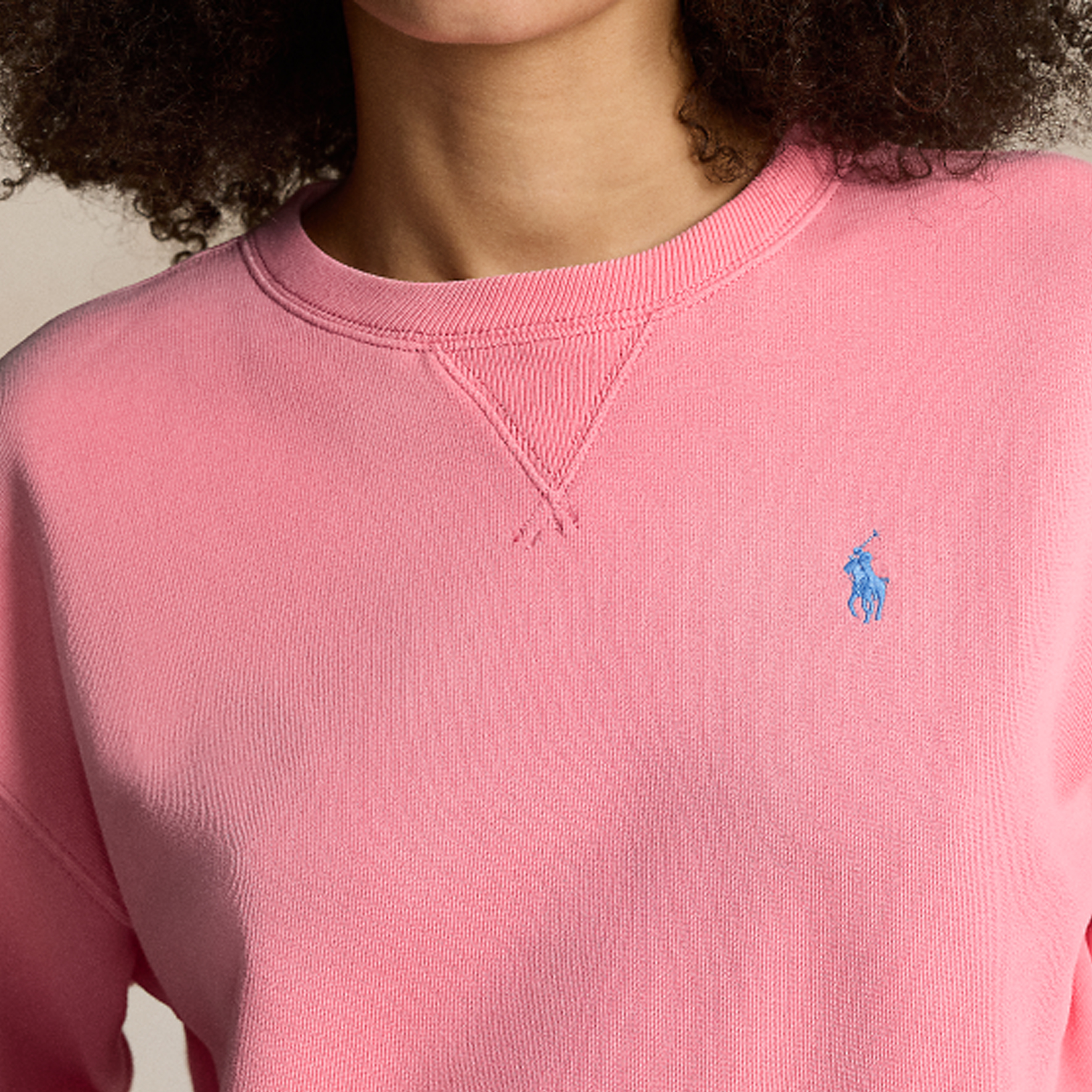 (Women) Polo Ralph Lauren SS24  Pink Logo Embroidered Crewneck Pullover Sweatshirt. WMPOKNINFB20647-670 圖 6