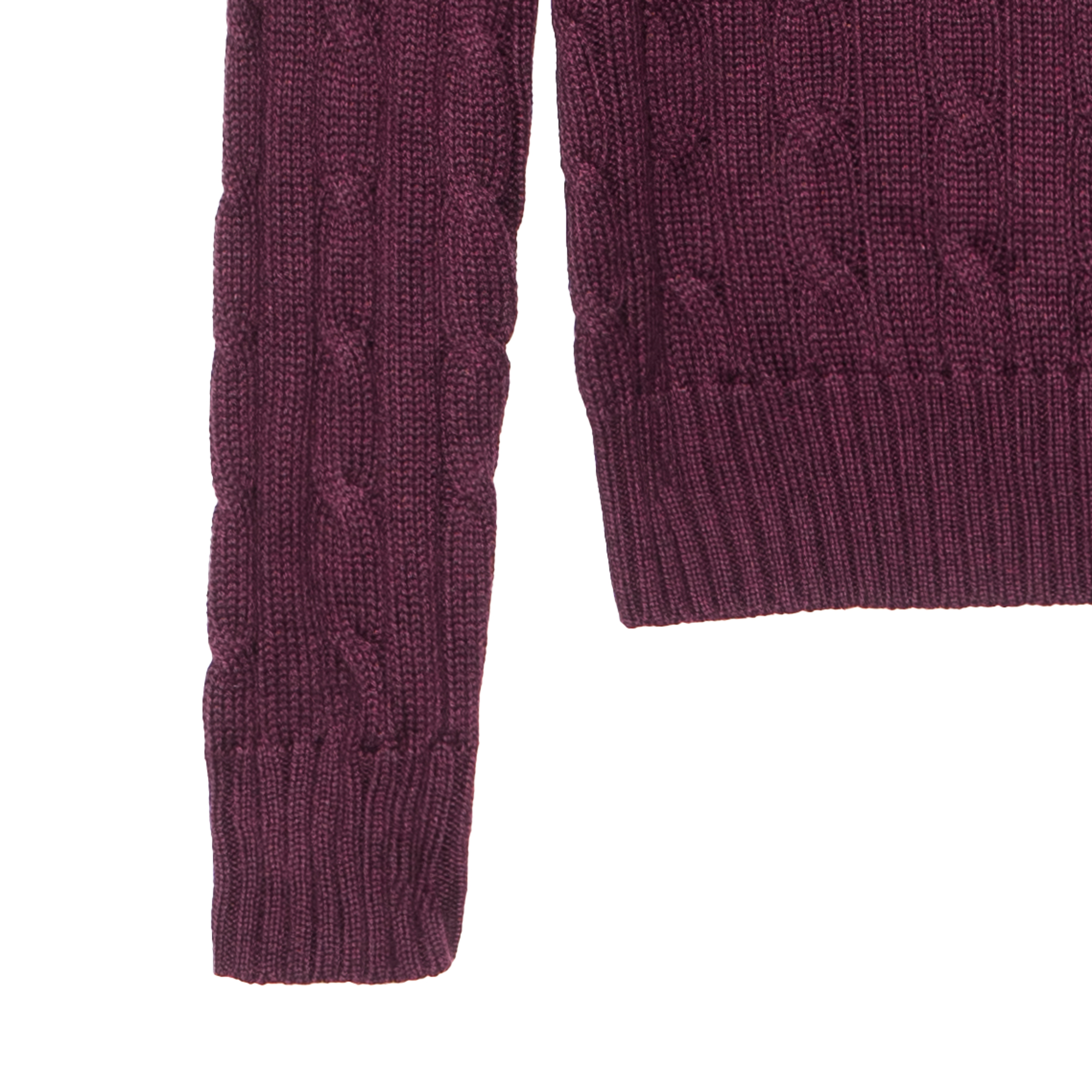 (Women) Polo Ralph Lauren SS24  Purple Cable-Knit Sweater with Logo Embroidery. 211570012-142 圖 5