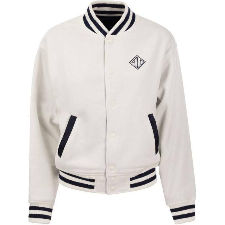 (Women) Polo Ralph Lauren SS24  Reversible Striped Single-Breasted White Jacket. 211924214-001
