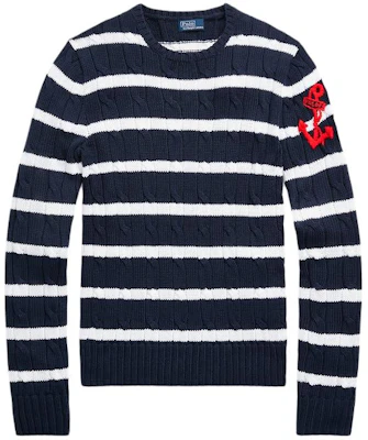 (Women) Polo Ralph Lauren SS24 Slim-Fit Color-Block Knit Striped Sweater WMPOSWENC020873-410 Order (Women) Polo Ralph Lauren SS24 Slim-Fit Color-Block Knit Striped Sweater WMPOSWENC020873-410