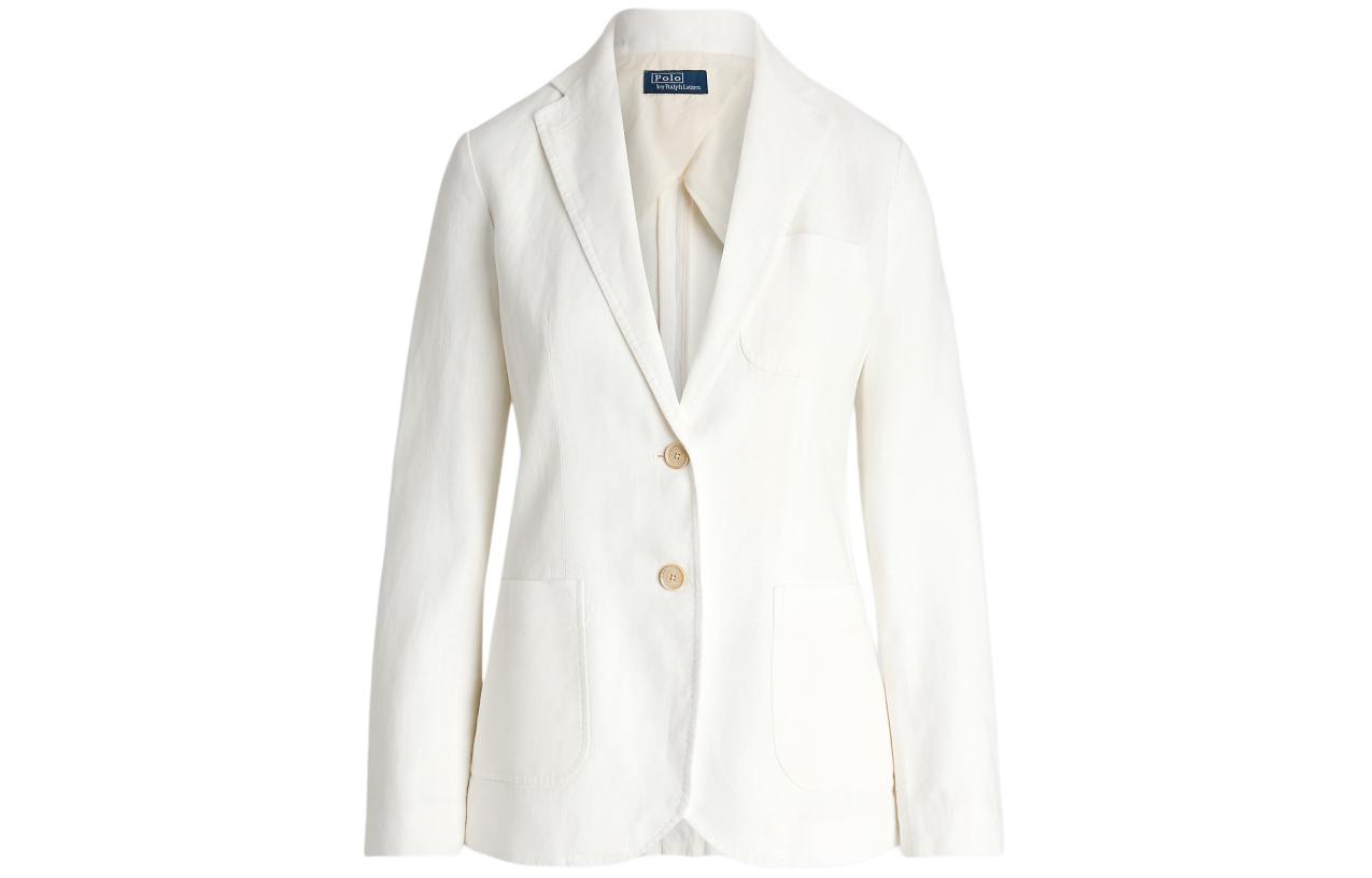 Order (W) Polo Ralph Lauren SS24 修身剪裁長袖西裝外套 米色內維斯島款式 WMPOOTWN5V20244-100