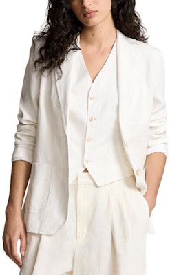 (W) Polo Ralph Lauren SS24 修身剪裁長袖西裝外套 米色內維斯島款式 WMPOOTWN5V20244-100 Shop (W) Polo Ralph Lauren SS24 修身剪裁長袖西裝外套 米色內維斯島款式 WMPOOTWN5V20244-100