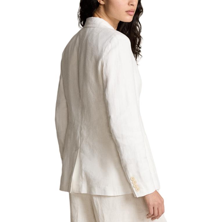 Purchase (W) Polo Ralph Lauren SS24 修身剪裁長袖西裝外套 米色內維斯島款式 WMPOOTWN5V20244-100