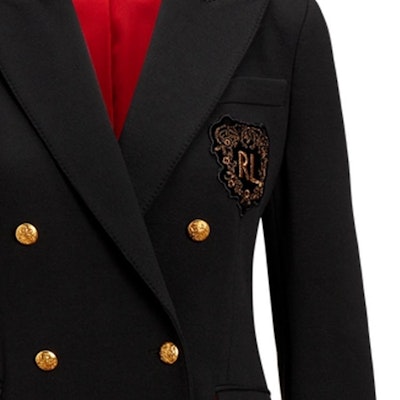 (W) Polo Ralph Lauren SS24 修身版黑色雙排扣標誌西裝外套 WMPOOTWN5V20229-001 Cheap (W) Polo Ralph Lauren SS24 修身版黑色雙排扣標誌西裝外套 WMPOOTWN5V20229-001