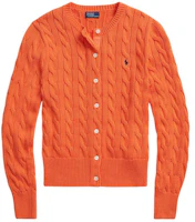 (Women) Polo Ralph Lauren SS24 Slim Fit Orange Knit Cardigan. WMPOSWENDW20234-400 (Women) Polo Ralph Lauren SS24 Slim Fit Orange Knit Cardigan. WMPOSWENDW20234-400
