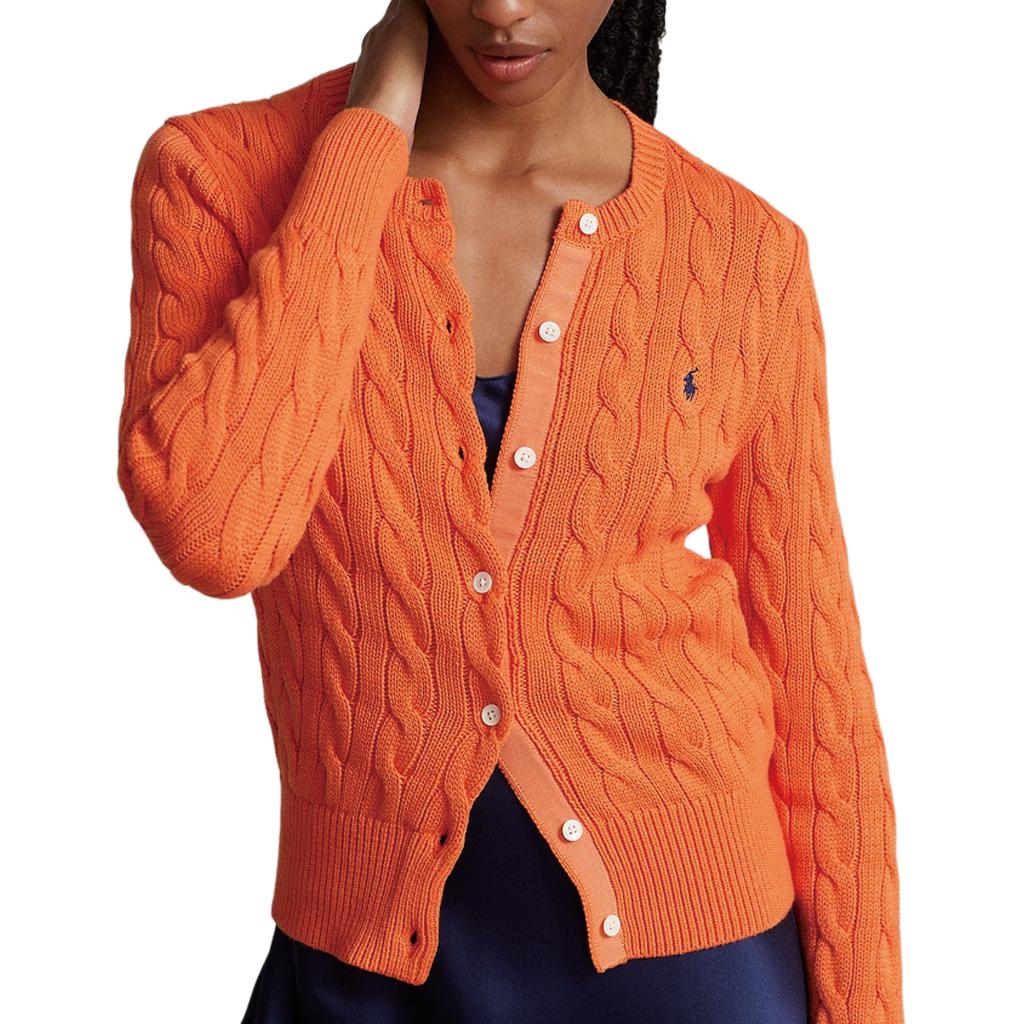 Purchase (W) Polo Ralph Lauren SS24 修身款橘色針織開襟外套 WMPOSWENDW20234-400