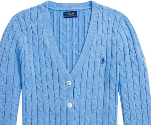 (Women) Polo Ralph Lauren SS24 Slim Fit V-neck Knit Cardigan Blue. WMPOSWENDW20247-400 Shop (Women) Polo Ralph Lauren SS24 Slim Fit V-neck Knit Cardigan Blue. WMPOSWENDW20247-400