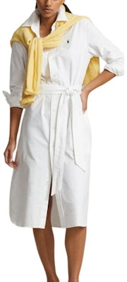 (W) Polo Ralph Lauren SS24 Camisa Blanca de Manga Larga Casual para Mujer. WMPODRSNFA20589-100 Lookbook (W) Polo Ralph Lauren SS24 Camisa Blanca de Manga Larga Casual para Mujer. WMPODRSNFA20589-100