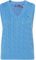 (Women) Polo Ralph Lauren SS24 V-Neck Sleeveless Knit Sweater Blue. WMPOSWENC020946-400 (Women) Polo Ralph Lauren SS24 V-Neck Sleeveless Knit Sweater Blue. WMPOSWENC020946-400