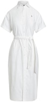 (Women) Polo Ralph Lauren SS24 White Loose Fit Short Sleeve Dress with Pony Logo. WMPODRSNFA20681-100 (Women) Polo Ralph Lauren SS24 White Loose Fit Short Sleeve Dress with Pony Logo. WMPODRSNFA20681-100