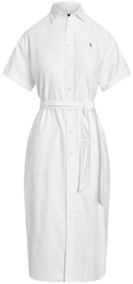 (Women) Polo Ralph Lauren SS24 White Loose Fit Short Sleeve Dress with Pony Logo. WMPODRSNFA20681-100 Order (Women) Polo Ralph Lauren SS24 White Loose Fit Short Sleeve Dress with Pony Logo. WMPODRSNFA20681-100