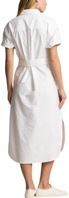 (Women) Polo Ralph Lauren SS24 White Loose Fit Short Sleeve Dress with Pony Logo. WMPODRSNFA20681-100 Purchase (Women) Polo Ralph Lauren SS24 White Loose Fit Short Sleeve Dress with Pony Logo. WMPODRSNFA20681-100