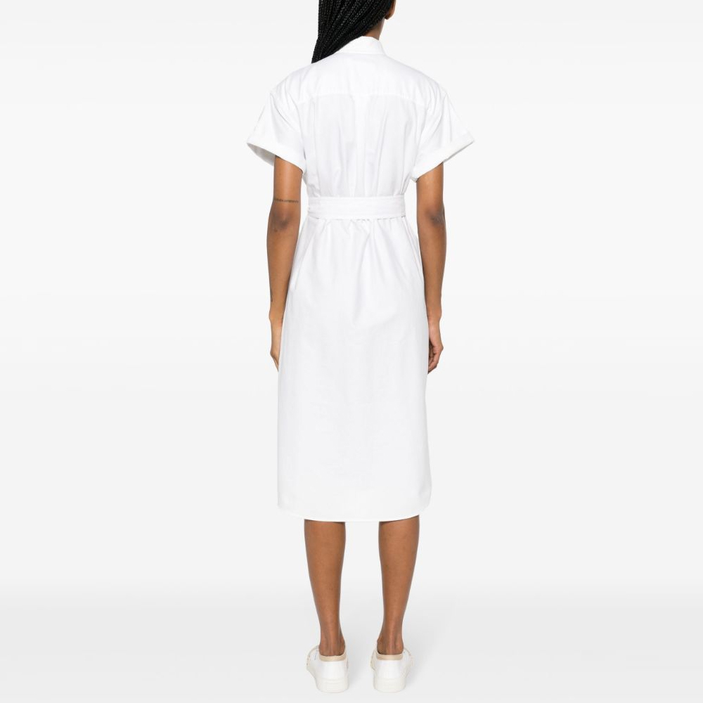 Shop (W) Polo Ralph Lauren SS24 白色短袖中长款衬衫连衣裙 211935153-001