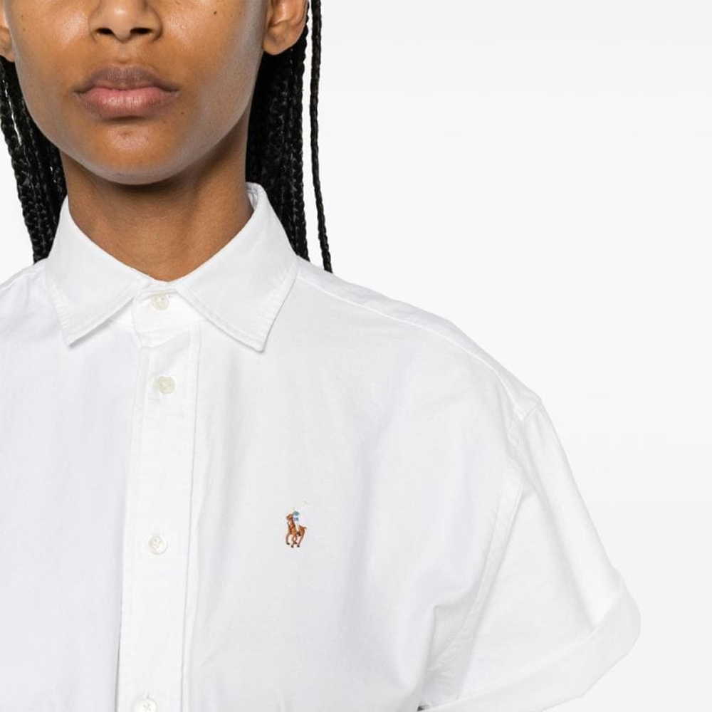 Details for (W) Polo Ralph Lauren SS24 白色短袖中长款衬衫连衣裙 211935153-001