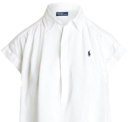(W) Polo Ralph Lauren SS24 Camisa Blanca Holgada de Manga Corta con Botones. WMPOSHTNDO20605-100 Sizing (W) Polo Ralph Lauren SS24 Camisa Blanca Holgada de Manga Corta con Botones. WMPOSHTNDO20605-100
