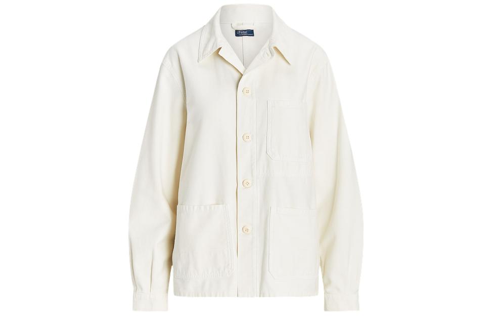(Women) Polo Ralph Lauren SS24  White Solid Oversized Workwear Long Sleeve Jacket WMPOOTWN5V20236-101 圖 2