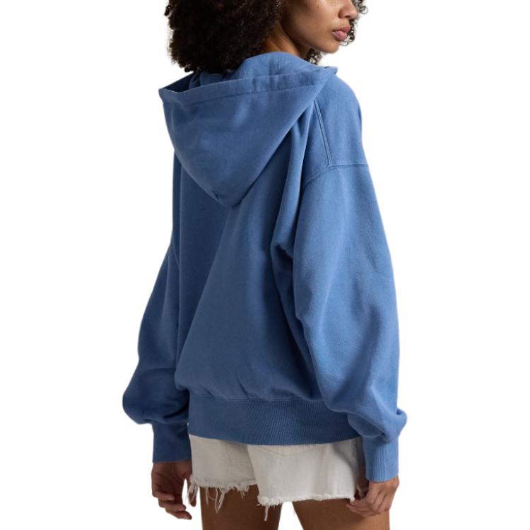 (Women) Polo Ralph Lauren SS24 Blue Solid Zip-Up Oversized Hoodie WMPOKNINFB20682-400 圖 5