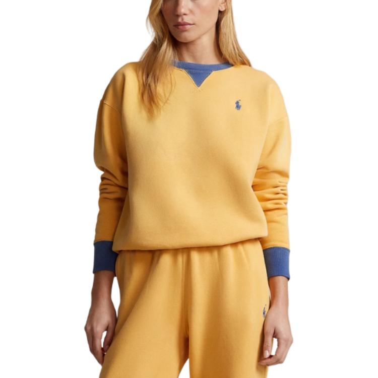 Shop (W) Polo Ralph Lauren SS24 Baju Sweater Wanita Logo Sulam Oversized Pelbagai Warna WMPOKNINFB20595-710