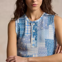 Details for (W) Polo Ralph Lauren SS24 Vestido Sin Mangas Patchwork A-Line Mujer Multicolor WMPODRSNFA20665-400