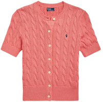 Order (W) Polo Ralph Lauren SS24 女款粉色修身短袖針織開衫 WMPOSWENDW20261-670