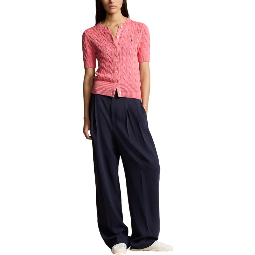(Women) Polo Ralph Lauren SS24 Pink Slim Fit Knit Short Sleeve Cardigan for Women. WMPOSWENDW20261-670 圖 3