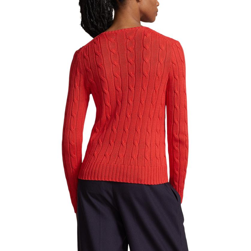 (Women) Polo Ralph Lauren SS24 Slim Fit Cable Knit Sweater Women’s Bright Wood Hibiscus. WMPOSWENC020890-600 圖 4