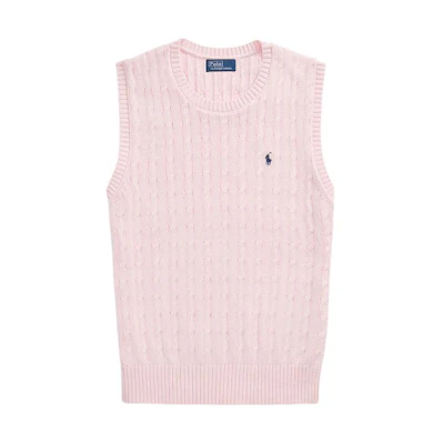 (Women) Polo Ralph Lauren SS24 Slim Fit Knit Sleeveless Top Women’s Pink WMPOSWENC020898-650