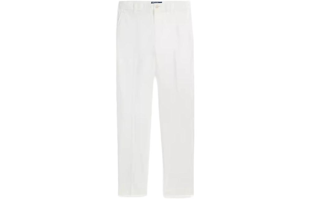 Order (W) Pantalones Casuales Slim Fit Mid-Rise Blancos Polo Ralph Lauren SS24 Mujer. WMPOPNTNDL20124-100