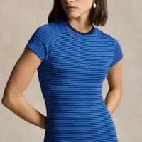 Details for (W) Polo Ralph Lauren SS24 女裝深藍色條紋束腰中長洋裝 WMPODRSNFA20664-400