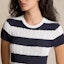 Purchase (Women) Polo Ralph Lauren SS24 Striped Short-Sleeve Mini Dress Women’s Blue/White WMPODRSNFA20686-410