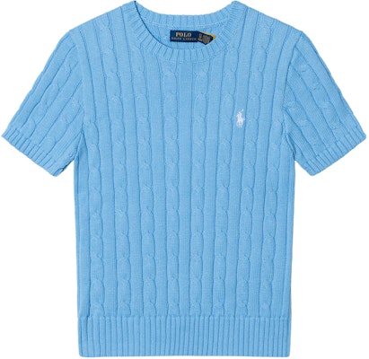 (W) Polo Ralph Lauren SS25 藍色馬標短袖針織圓領T恤 211910987-037 Buy (W) Polo Ralph Lauren SS25 藍色馬標短袖針織圓領T恤 211910987-037