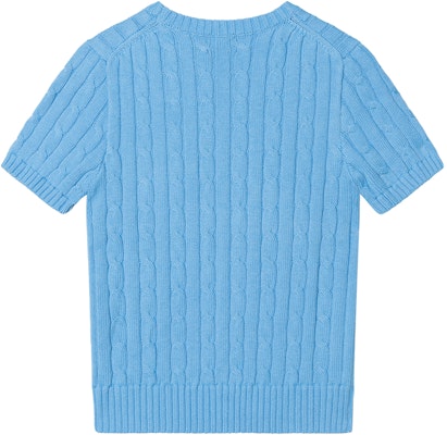 (W) Polo Ralph Lauren SS25 藍色馬標短袖針織圓領T恤 211910987-037 Lookbook (W) Polo Ralph Lauren SS25 藍色馬標短袖針織圓領T恤 211910987-037