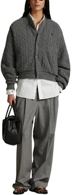 (W) Polo Ralph Lauren SS25 粗针织飞行员夹克 211966122-001 Lookbook (W) Polo Ralph Lauren SS25 粗针织飞行员夹克 211966122-001