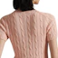 Details for (W) Polo Ralph Lauren SS25 Suéter Ajustado Manga Corta Mujer Rosa Claro Cableado 211895379017
