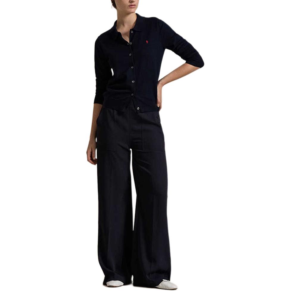 (Women) Polo Ralph Lauren SS25 Solid Pony Embroidered Button-Up Knit Sweater Women Navy. WMPOSWENDW20353-400 圖 3