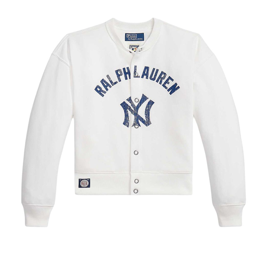(Women) Polo Ralph Lauren SS26 Cotton Ribbed Crewneck Baseball Jacket WMPOKNINDW20026-100
