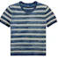 Buy (W) Polo Ralph Lauren 蓝色条纹圆领短袖毛衣 WMPOSWENC021231999