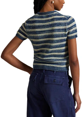 (W) Polo Ralph Lauren 蓝色条纹圆领短袖毛衣 WMPOSWENC021231999 Purchase (W) Polo Ralph Lauren 蓝色条纹圆领短袖毛衣 WMPOSWENC021231999