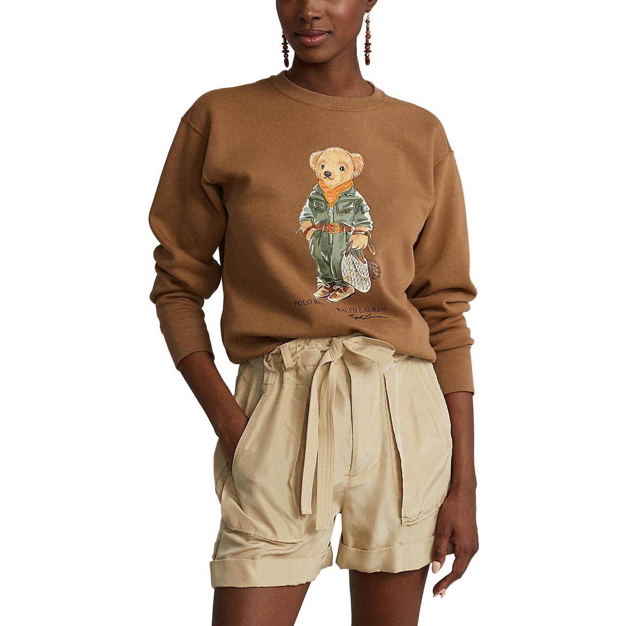 (Women) Polo Ralph Lauren Teddy Bear Logo Print Sweatshirt Women’s Brown 211898724-001 圖 3