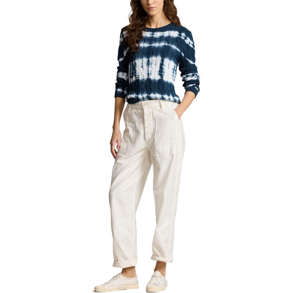 (Women) Polo Ralph Lauren Tie-Dye Logo Knit Sweater Crewneck Women’s Blue 211935316 圖 3