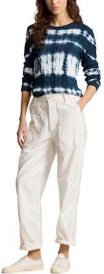 (W) Polo Ralph Lauren 女款藍色扎染Logo針織圓領毛衣 211935316 Lookbook (W) Polo Ralph Lauren 女款藍色扎染Logo針織圓領毛衣 211935316