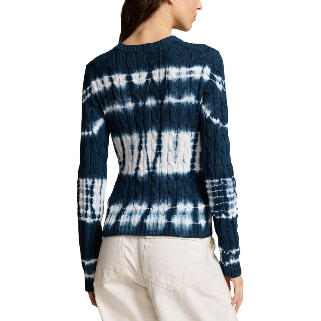 (Women) Polo Ralph Lauren Tie-Dye Logo Knit Sweater Crewneck Women’s Blue 211935316 圖 5